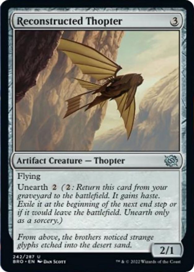 Reconstructed Thopter | 242