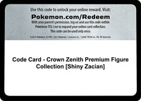 Thumbnail for Code Card - Crown Zenith Premium Figure Collection [Shiny Zacian]