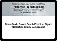 Thumbnail for Code Card - Crown Zenith Premium Figure Collection [Shiny Zamazenta]