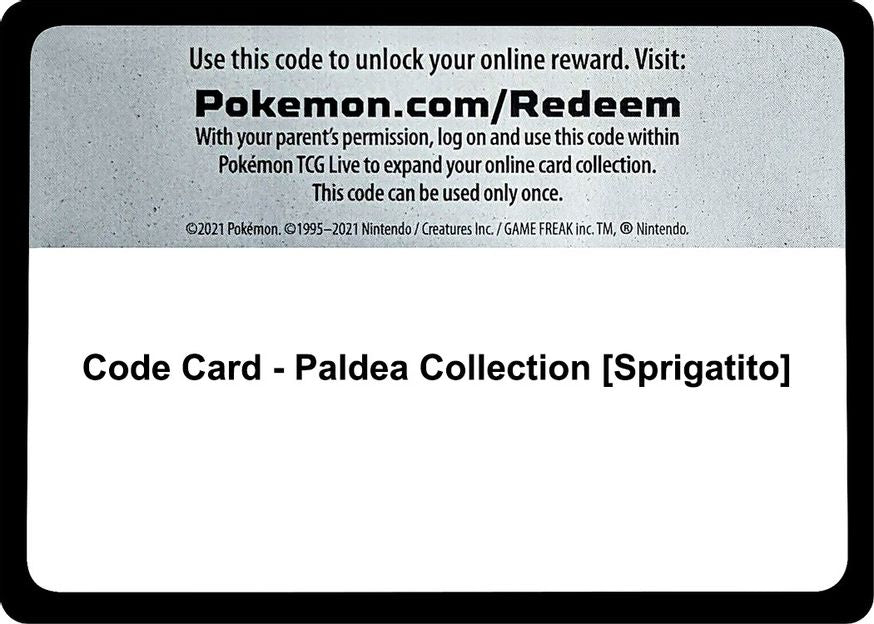 Code Card - Paldea Collection [Sprigatito]