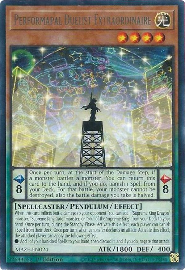 Performapal Duelist Extraordinaire | MAZE-EN024