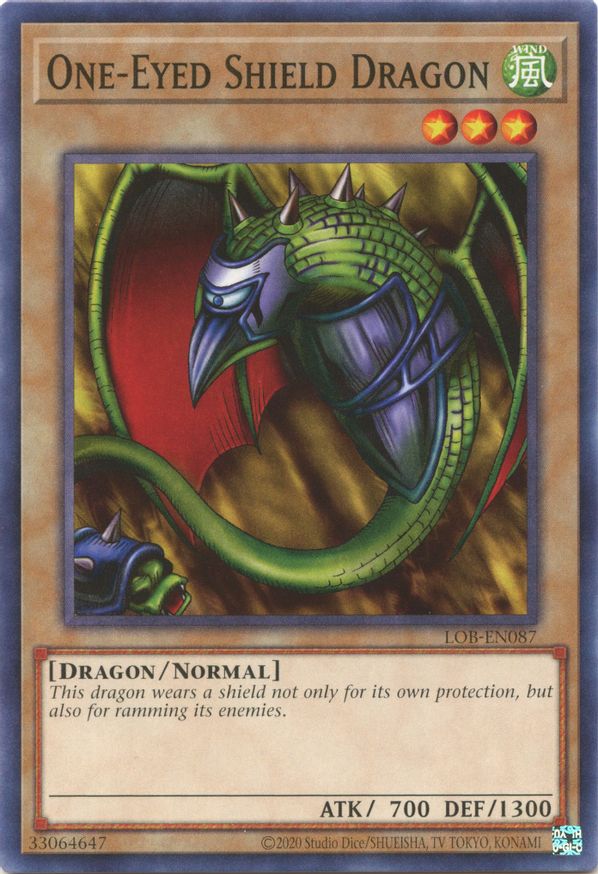 One-Eyed Shield Dragon | LOB-EN087