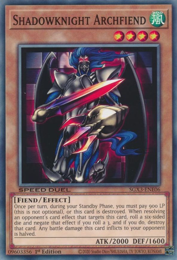 Shadowknight Archfiend | SGX3-ENE06