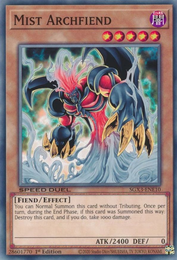 Mist Archfiend | SGX3-ENE10