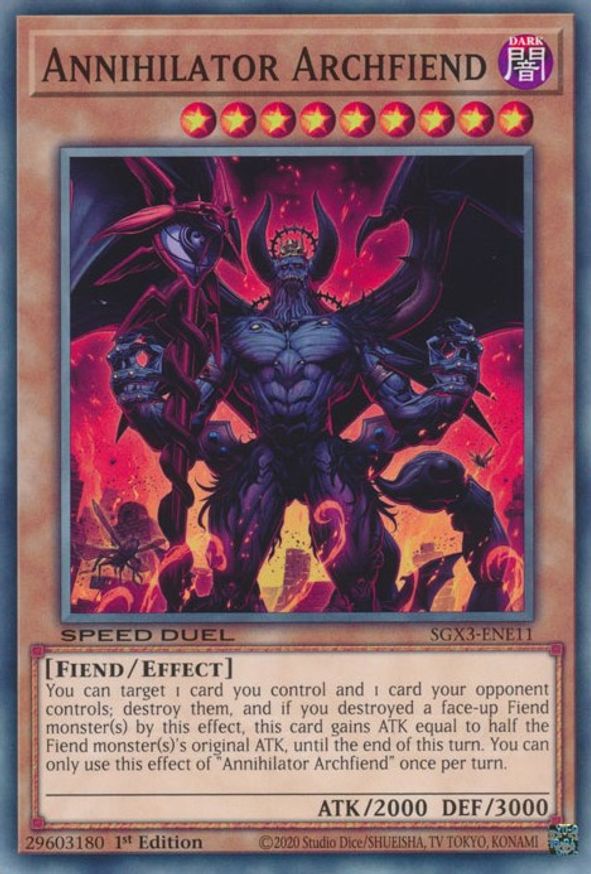 Annihilator Archfiend | SGX3-ENE11