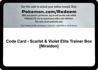 Thumbnail for Code Card - Scarlet & Violet Elite Trainer Box [Miraidon]