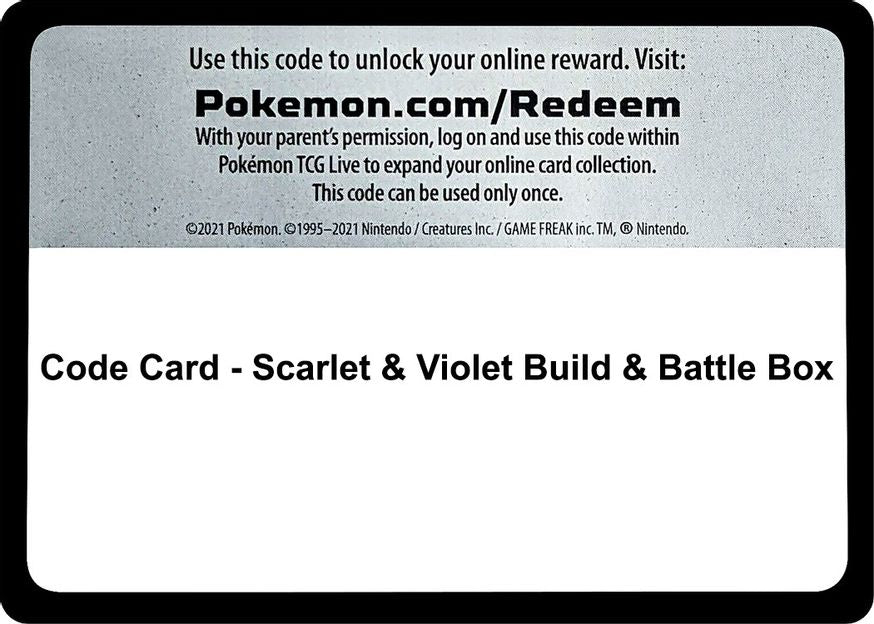 Code Card - Scarlet & Violet Build & Battle Box