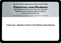 Thumbnail for Code Card - Obsidian Flames 3 Pack Blister [Houndstone]