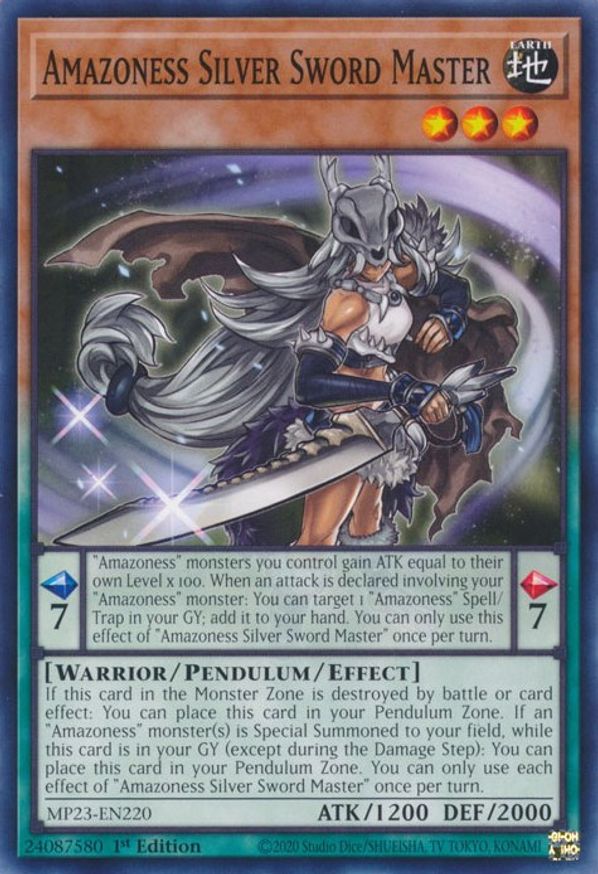 Amazoness Silver Sword Master | MP23-EN220