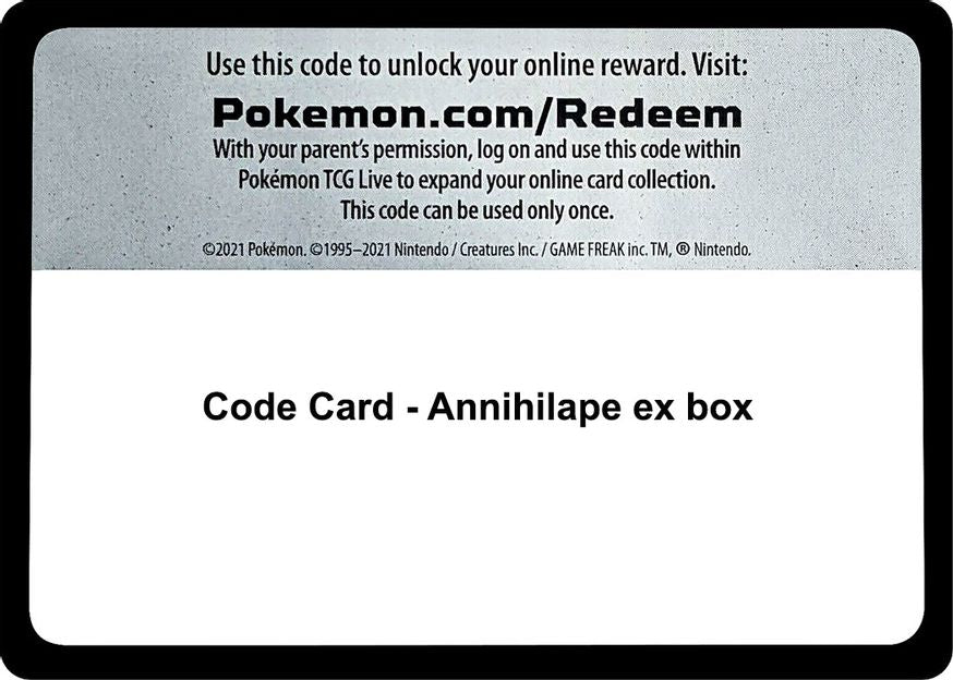 Code Card - Annihilape ex box